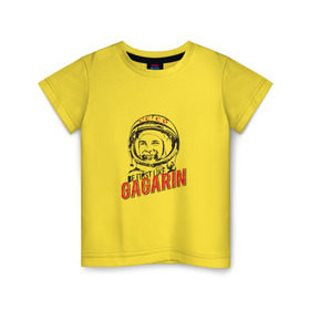 Детская футболка хлопок с принтом Будь первым, как Гагарин в Белгороде, 100% хлопок | круглый вырез горловины, полуприлегающий силуэт, длина до линии бедер | best | gagarin | space | гагарин | космонавт | космос | первый | поехали | полёт | русский | ссср | юрий