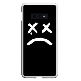 Чехол для Samsung S10E с принтом LiL PEEP RIP в Белгороде, Силикон | Область печати: задняя сторона чехла, без боковых панелей | band | cry baby | emo | lil peep | music | musician | rap | smile | swag | tear | музыка | музыкант | нытик | рэп | сваг | слеза | смайлик | эмо