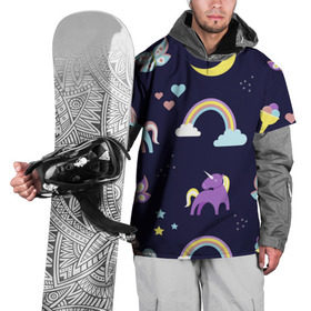 Накидка на куртку 3D с принтом Ночные сны в Белгороде, 100% полиэстер |  | Тематика изображения на принте: волшебство | единорог | лошадь | подарок | праздник | рога | сказка | яркие