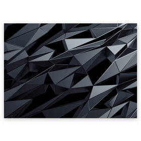 Поздравительная открытка с принтом abstraction в Белгороде, 100% бумага | плотность бумаги 280 г/м2, матовая, на обратной стороне линовка и место для марки
 | abstraction | geometry | polygon | абстракция | геометрия | грань | краски | кубик | кубики | линии | мозаика | полигон | разноцветные | ребро | текстура | тени | узор