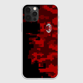 Чехол для iPhone 12 Pro с принтом AC MILAN в Белгороде, силикон | область печати: задняя сторона чехла, без боковых панелей | ac milan | fc | fc milan | football | milan | soccer | белый | клуб | красный | милан | спорт | спортивные | фк | футбол | цвет.логотип | черный | эмблема