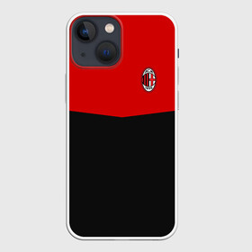 Чехол для iPhone 13 mini с принтом AC MILAN в Белгороде,  |  | ac milan | fc | fc milan | football | milan | soccer | белый | клуб | красный | милан | спорт | спортивные | фк | футбол | цвет.логотип | черный | эмблема