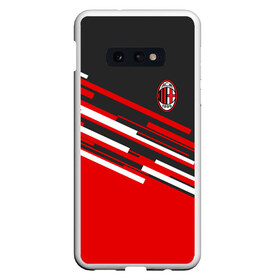 Чехол для Samsung S10E с принтом AC MILAN в Белгороде, Силикон | Область печати: задняя сторона чехла, без боковых панелей | ac milan | fc | fc milan | football | milan | soccer | белый | клуб | красный | милан | спорт | спортивные | фк | футбол | цвет.логотип | черный | эмблема