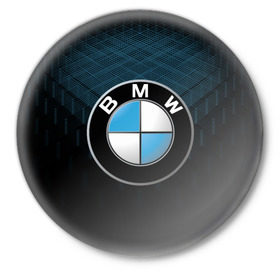 Значок с принтом BMW 2018 Blue Line в Белгороде,  металл | круглая форма, металлическая застежка в виде булавки | bmw | bmw motorsport | bmw performance | carbon | m | motorsport | performance | sport | бмв | карбон | моторспорт | спорт