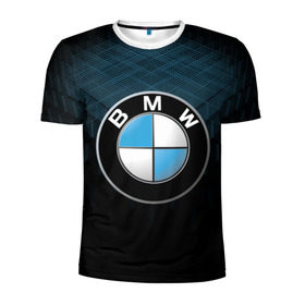 Мужская футболка 3D спортивная с принтом BMW 2018 Blue Line в Белгороде, 100% полиэстер с улучшенными характеристиками | приталенный силуэт, круглая горловина, широкие плечи, сужается к линии бедра | bmw | bmw motorsport | bmw performance | carbon | m | motorsport | performance | sport | бмв | карбон | моторспорт | спорт
