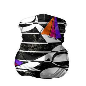 Бандана-труба 3D с принтом Pop ART collection в Белгороде, 100% полиэстер, ткань с особыми свойствами — Activecool | плотность 150‒180 г/м2; хорошо тянется, но сохраняет форму | полосы | цветной | черно белый