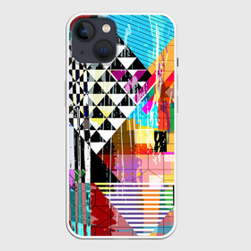 Чехол для iPhone 13 с принтом abstractiongeometry в Белгороде,  |  | abstraction | geometry | polygon | абстракция | геометрия | грань | краски | кубик | кубики | линии | мозаика | полигон | разноцветные | ребро | текстура | тени | узор
