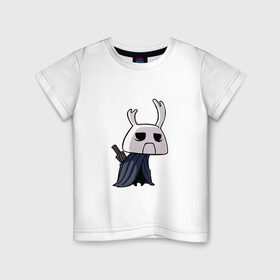 Детская футболка хлопок с принтом Hollow Knight в Белгороде, 100% хлопок | круглый вырез горловины, полуприлегающий силуэт, длина до линии бедер | hollow knight | zote the mighty