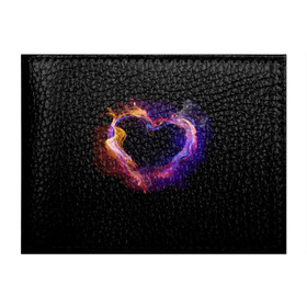 Обложка для студенческого билета с принтом Огненное сердце в Белгороде, натуральная кожа | Размер: 11*8 см; Печать на всей внешней стороне | Тематика изображения на принте: любовь | огонь | сердце