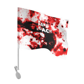 Флаг для автомобиля с принтом PAPA ROACH BLOOD ROCK STYLE в Белгороде, 100% полиэстер | Размер: 30*21 см | papa roach | roach | папа роач | папароач | папароч | роач | роч