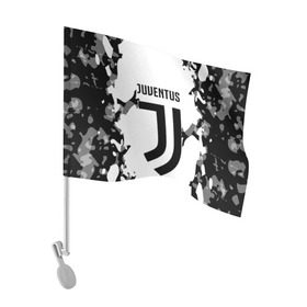 Флаг для автомобиля с принтом Juventus 2018 Original в Белгороде, 100% полиэстер | Размер: 30*21 см | fly emirates | juventus | ronaldo | клуб | линии | мода | модные | мяч | реал мадрид | спорт | спортивные | стиль | футбол | футбольный клуб | экстрим | эмблема | ювентус
