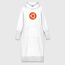 Платье удлиненное хлопок с принтом Ubuntu OS в Белгороде,  |  | Тематика изображения на принте: ubuntu | убунта | убунту