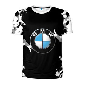 Мужская футболка 3D спортивная с принтом BMW 2018 Creative в Белгороде, 100% полиэстер с улучшенными характеристиками | приталенный силуэт, круглая горловина, широкие плечи, сужается к линии бедра | bmw | автомобильные | бмв | машины