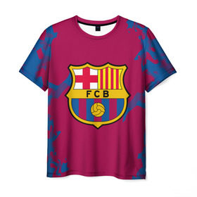 Мужская футболка 3D с принтом FC Barca 2018 Original в Белгороде, 100% полиэфир | прямой крой, круглый вырез горловины, длина до линии бедер | fc | fc barcelona | fcb | барселона | спорт | спортивные | фк | футбол | футбольный клуб