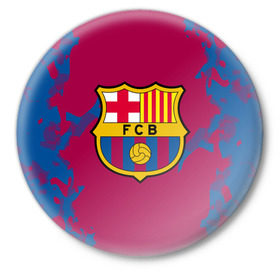 Значок с принтом FC Barca 2018 Original в Белгороде,  металл | круглая форма, металлическая застежка в виде булавки | fc | fc barcelona | fcb | барселона | спорт | спортивные | фк | футбол | футбольный клуб