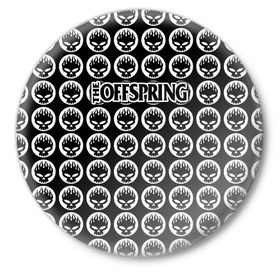 Значок с принтом The Offspring в Белгороде,  металл | круглая форма, металлическая застежка в виде булавки | Тематика изображения на принте: offspring | офспринг | оффспринг | рок