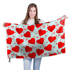 Флаг 3D с принтом С днем святого Валентина в Белгороде, 100% полиэстер | плотность ткани — 95 г/м2, размер — 67 х 109 см. Принт наносится с одной стороны | 14 | love | валентин | губы | день | любовь | подарок | поцелуй | сердце | страсть | февраль