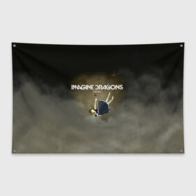 Флаг-баннер с принтом Imagine Dragons Dream в Белгороде, 100% полиэстер | размер 67 х 109 см, плотность ткани — 95 г/м2; по краям флага есть четыре люверса для крепления | альтернативный | американская | группа | драгонс | имеджин | инди | индирок | поп | рок | электроник