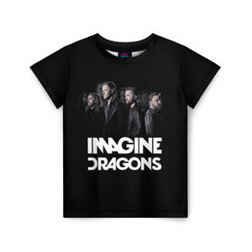 Детская футболка 3D с принтом Группа Imagine Dragons в Белгороде, 100% гипоаллергенный полиэфир | прямой крой, круглый вырез горловины, длина до линии бедер, чуть спущенное плечо, ткань немного тянется | Тематика изображения на принте: альтернативный | американская | группа | драгонс | имеджин | инди | индирок | поп | рок | электроник