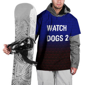 Накидка на куртку 3D с принтом Watch Dogs 2 Hacked GAME в Белгороде, 100% полиэстер |  | 