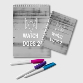 Блокнот с принтом Wath dogs 2 collection в Белгороде, 100% бумага | 48 листов, плотность листов — 60 г/м2, плотность картонной обложки — 250 г/м2. Листы скреплены удобной пружинной спиралью. Цвет линий — светло-серый
 | game | wath dogs 2 | город | девушка | дрон | игры | компьютеры | пистолет | телефон | технологии | хакер