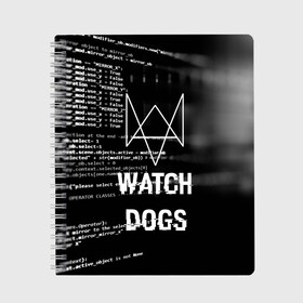 Тетрадь с принтом Wath dogs 2 Хакер в Белгороде, 100% бумага | 48 листов, плотность листов — 60 г/м2, плотность картонной обложки — 250 г/м2. Листы скреплены сбоку удобной пружинной спиралью. Уголки страниц и обложки скругленные. Цвет линий — светло-серый
 | game | wath dogs 2 | город | девушка | дрон | игры | компьютеры | маркус | пистолет | телефон | технологии | хакер