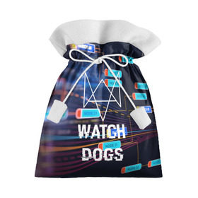 Подарочный 3D мешок с принтом Watch Dogs в Белгороде, 100% полиэстер | Размер: 29*39 см | game | wath dogs 2 | город | девушка | дрон | игры | компьютеры | пистолет | телефон | технологии | хакер
