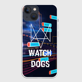 Чехол для iPhone 13 с принтом Watch Dogs в Белгороде,  |  | game | wath dogs 2 | город | девушка | дрон | игры | компьютеры | пистолет | телефон | технологии | хакер