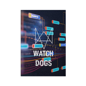 Обложка для паспорта матовая кожа с принтом Watch Dogs в Белгороде, натуральная матовая кожа | размер 19,3 х 13,7 см; прозрачные пластиковые крепления | game | wath dogs 2 | город | девушка | дрон | игры | компьютеры | пистолет | телефон | технологии | хакер