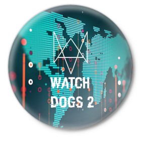 Значок с принтом Watch Dogs 2 NETWORK HACK в Белгороде,  металл | круглая форма, металлическая застежка в виде булавки | game | wath dogs 2 | город | девушка | дрон | игры | компьютеры | пистолет | телефон | технологии | хакер