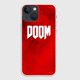 Чехол для iPhone 13 mini с принтом DOOM MARS GAME в Белгороде,  |  | Тематика изображения на принте: art | doom | game | возвращение | дум | игра | легенда | шутер