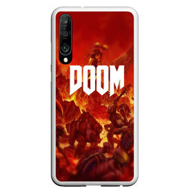 Чехол для Honor P30 с принтом DOOM в Белгороде, Силикон | Область печати: задняя сторона чехла, без боковых панелей | art | doom | game | возвращение | дум | игра | легенда | шутер