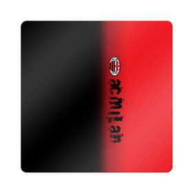 Магнит виниловый Квадрат с принтом AC MILAN в Белгороде, полимерный материал с магнитным слоем | размер 9*9 см, закругленные углы | ac milan | fc | fc milan | football | milan | soccer | белый | клуб | красный | милан | спорт | спортивные | фк | футбол | цвет.логотип | черный | эмблема