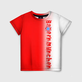 Детская футболка 3D с принтом FC Bayern 2018 Original в Белгороде, 100% гипоаллергенный полиэфир | прямой крой, круглый вырез горловины, длина до линии бедер, чуть спущенное плечо, ткань немного тянется | bayern | fly fc | бавария | спорт | футбольный клуб
