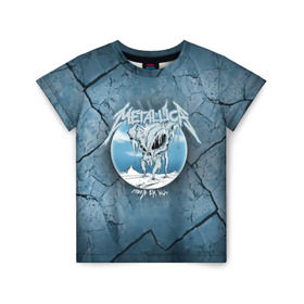 Детская футболка 3D с принтом Metallica, freeze em all в Белгороде, 100% гипоаллергенный полиэфир | прямой крой, круглый вырез горловины, длина до линии бедер, чуть спущенное плечо, ткань немного тянется | metallica | группа | джеймс хэтфилд | кирк хэмметт | ларс ульрих | метал | металика | металлика | миталика | музыка | роберт трухильо | рок | трэш | трэшметал | хард | хардрок | хеви | хевиметал