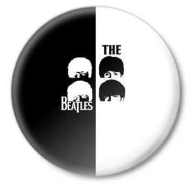 Значок с принтом The Beatles в Белгороде,  металл | круглая форма, металлическая застежка в виде булавки | beatles | the beatles | бителз | бителс | битлз | битлс | битлы | группа | джон леннон | джордж харрисон | жуки | зе | ливерпульская четвёрка | мерсибит | пол маккартни | поп | ринго старр | рок