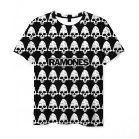 Мужская футболка 3D с принтом Ramones в Белгороде, 100% полиэфир | прямой крой, круглый вырез горловины, длина до линии бедер | ramone | ramones | группа | джонни | джоуи | ди ди томми | марки | панк | поп | раманес | раманэс | рамон | рамонес | рамонэс | рамоун | рамоунз | рамоунс | рок | хард | хардрок
