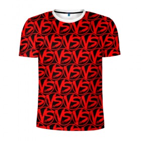 Мужская футболка 3D спортивная с принтом VERSUS BATTLE RED в Белгороде, 100% полиэстер с улучшенными характеристиками | приталенный силуэт, круглая горловина, широкие плечи, сужается к линии бедра | rap | versus battle | битва | молодежный стиль | рэп | рэп батл | рэп битва | рэперы