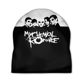 Шапка 3D с принтом My Chemical Romance в Белгороде, 100% полиэстер | универсальный размер, печать по всей поверхности изделия | gerard way | mcr | my chemical romance | альтернативный | группа | джерард уэй | май кемикал романс | мкр | мой химический роман | мхр | мцр | панк | поп | поппанк | рок | рэй торо