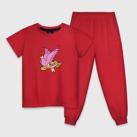 Детская пижама хлопок с принтом CryBaby в Белгороде, 100% хлопок |  брюки и футболка прямого кроя, без карманов, на брюках мягкая резинка на поясе и по низу штанин
 | lil peep | rap | густав ор | лил пип | рэп