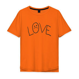 Мужская футболка хлопок Oversize с принтом Lil Love Tattoo в Белгороде, 100% хлопок | свободный крой, круглый ворот, “спинка” длиннее передней части | lil peep | rap | густав ор | лил пип | рэп