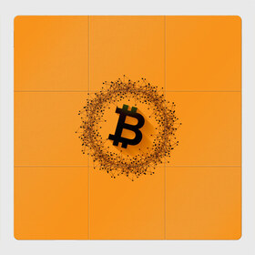 Магнитный плакат 3Х3 с принтом BTC в Белгороде, Полимерный материал с магнитным слоем | 9 деталей размером 9*9 см | bitcoin | btc | crypto | биткоин | валюта | деньги | криптовалюта | цифровое золото