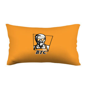 Подушка 3D антистресс с принтом BITCOIN в стиле KFC в Белгороде, наволочка — 100% полиэстер, наполнитель — вспененный полистирол | состоит из подушки и наволочки на молнии | bitcoin | btc | crypto | kfc | биткоин | валюта | деньги | криптовалюта | цифровое золото