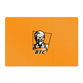 Магнитный плакат 3Х2 с принтом BITCOIN в стиле KFC в Белгороде, Полимерный материал с магнитным слоем | 6 деталей размером 9*9 см | bitcoin | btc | crypto | kfc | биткоин | валюта | деньги | криптовалюта | цифровое золото