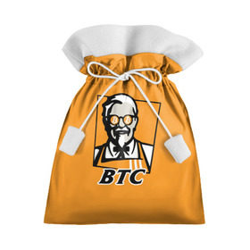 Подарочный 3D мешок с принтом BITCOIN в стиле KFC в Белгороде, 100% полиэстер | Размер: 29*39 см | bitcoin | btc | crypto | kfc | биткоин | валюта | деньги | криптовалюта | цифровое золото