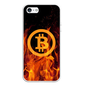 Чехол для iPhone 5/5S матовый с принтом BITCOIN FIRE в Белгороде, Силикон | Область печати: задняя сторона чехла, без боковых панелей | bitcoin | btc | coin | crypto | ethereum | money | orange | биткоин | валюта | деньги | известные | криптовалюта | логотип | монета | надписи.cash | оранжевый | цвет | цифровое золото | эфир