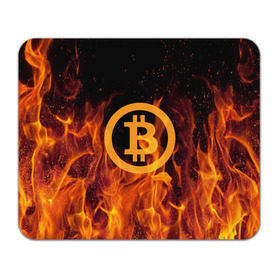 Коврик прямоугольный с принтом BITCOIN FIRE в Белгороде, натуральный каучук | размер 230 х 185 мм; запечатка лицевой стороны | bitcoin | btc | coin | crypto | ethereum | money | orange | биткоин | валюта | деньги | известные | криптовалюта | логотип | монета | надписи.cash | оранжевый | цвет | цифровое золото | эфир