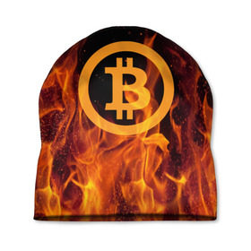 Шапка 3D с принтом BITCOIN FIRE в Белгороде, 100% полиэстер | универсальный размер, печать по всей поверхности изделия | bitcoin | btc | coin | crypto | ethereum | money | orange | биткоин | валюта | деньги | известные | криптовалюта | логотип | монета | надписи.cash | оранжевый | цвет | цифровое золото | эфир