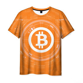 Мужская футболка 3D с принтом BITCOIN в Белгороде, 100% полиэфир | прямой крой, круглый вырез горловины, длина до линии бедер | Тематика изображения на принте: bitcoin | btc | coin | crypto | ethereum | money | orange | биткоин | валюта | деньги | известные | криптовалюта | логотип | монета | надписи.cash | оранжевый | цвет | цифровое золото | эфир