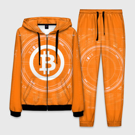 Мужской костюм 3D с принтом BITCOIN в Белгороде, 100% полиэстер | Манжеты и пояс оформлены тканевой резинкой, двухслойный капюшон со шнурком для регулировки, карманы спереди | Тематика изображения на принте: bitcoin | btc | coin | crypto | ethereum | money | orange | биткоин | валюта | деньги | известные | криптовалюта | логотип | монета | надписи.cash | оранжевый | цвет | цифровое золото | эфир